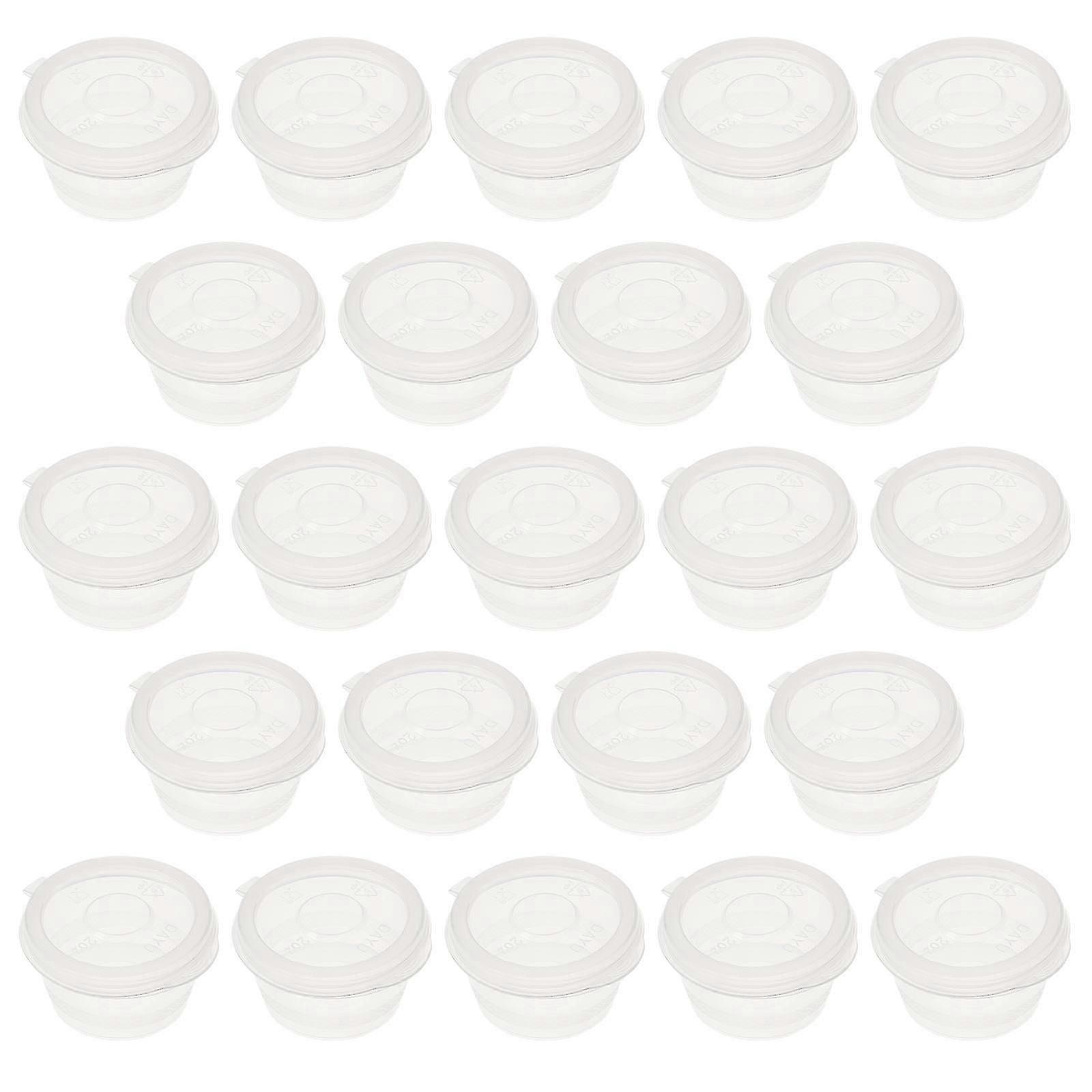 Transparent Sauce Packing Containers for Kitchen 100Pcs Sauce Boxes