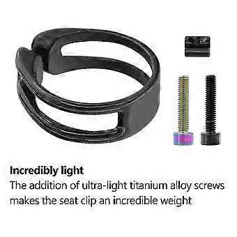 Bicicleta Seatpost Clamp Ultralight 6g Fibra de carbono Seatpost Tube Clamps Seat Tube Lock Clip Road Bike Acessórios