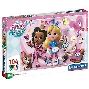 Puzzle - CLEMENTONI - Clementoni Disney Alice au pays des merveilles Boulangerie - 104 pièces - Enfant - Thème Alice