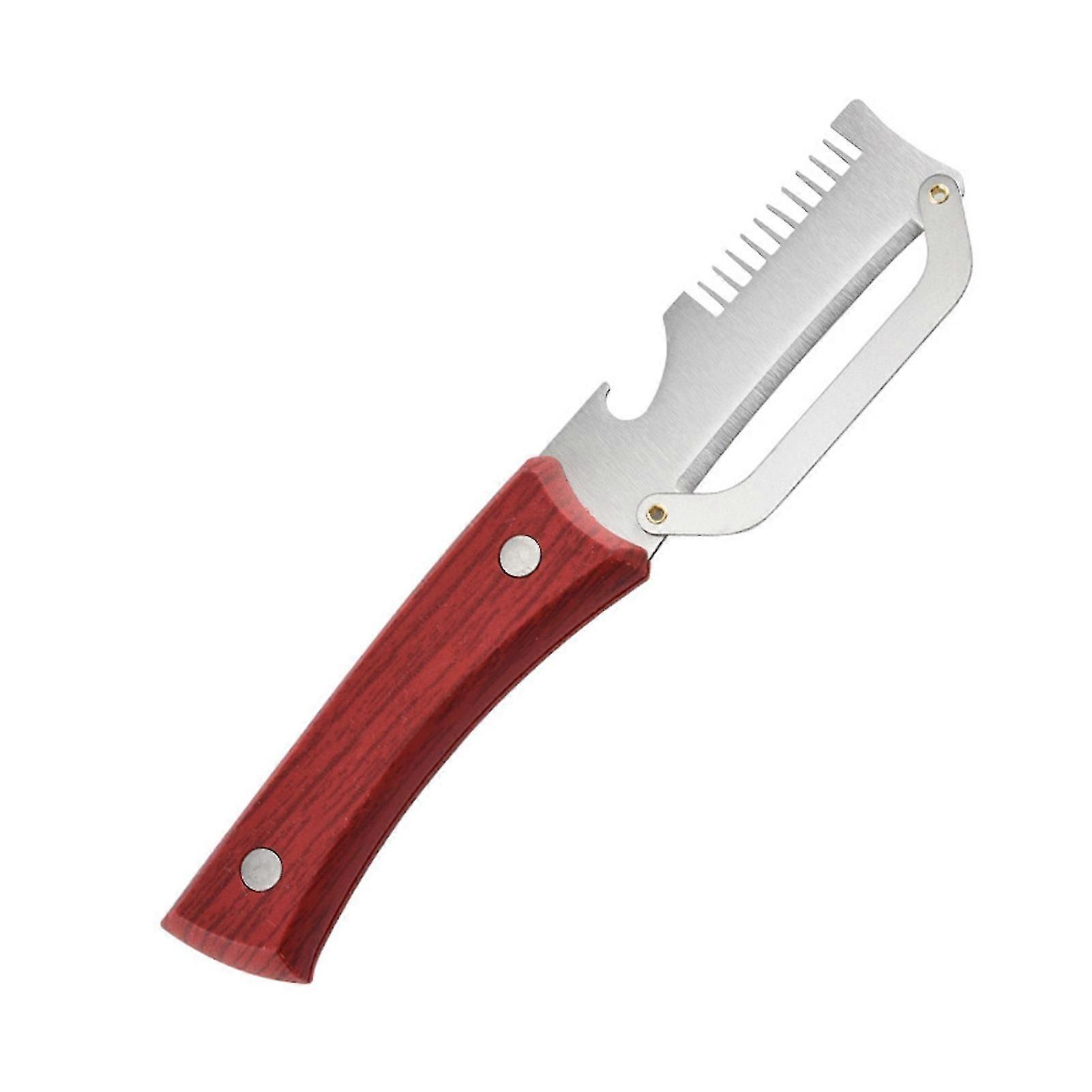 Multi Function Peeler - 2 In 1 Bottle Opener - for Camping BBQ - Comfortable PP Grip