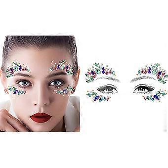 Visage Bijoux pour Strass Gemmes Autocollants Cristal Autocollant Bejeweled Craftsing (1 paquet)
