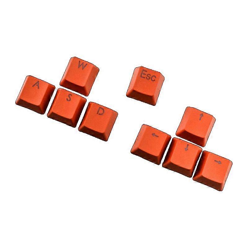 9Pcs Backlight Solid Color PBT Keycaps Replacement Mechanical Keyboard Accessory