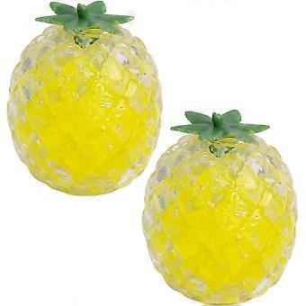 PCS Ananas squishies, squishies avslappna och lugna dina känslor, regndroppe sensorisk fidget, squishies frukt för människor, 8 x cm