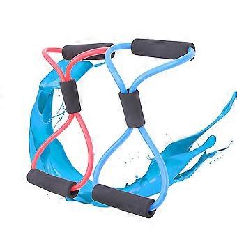 2 PCS Gym 8 Word Chest Developer Rubber Latex Resistance Bands Pulling Rope Exercise Stretch Fitness Yoga Tube
