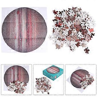 1 Set 1000pcs Decompression Plane Puzzle Jigsaw Puzzle Toy Round Planet Puzzle Intelligence Puzzle Toy for Stress Relieve (Jupiter)