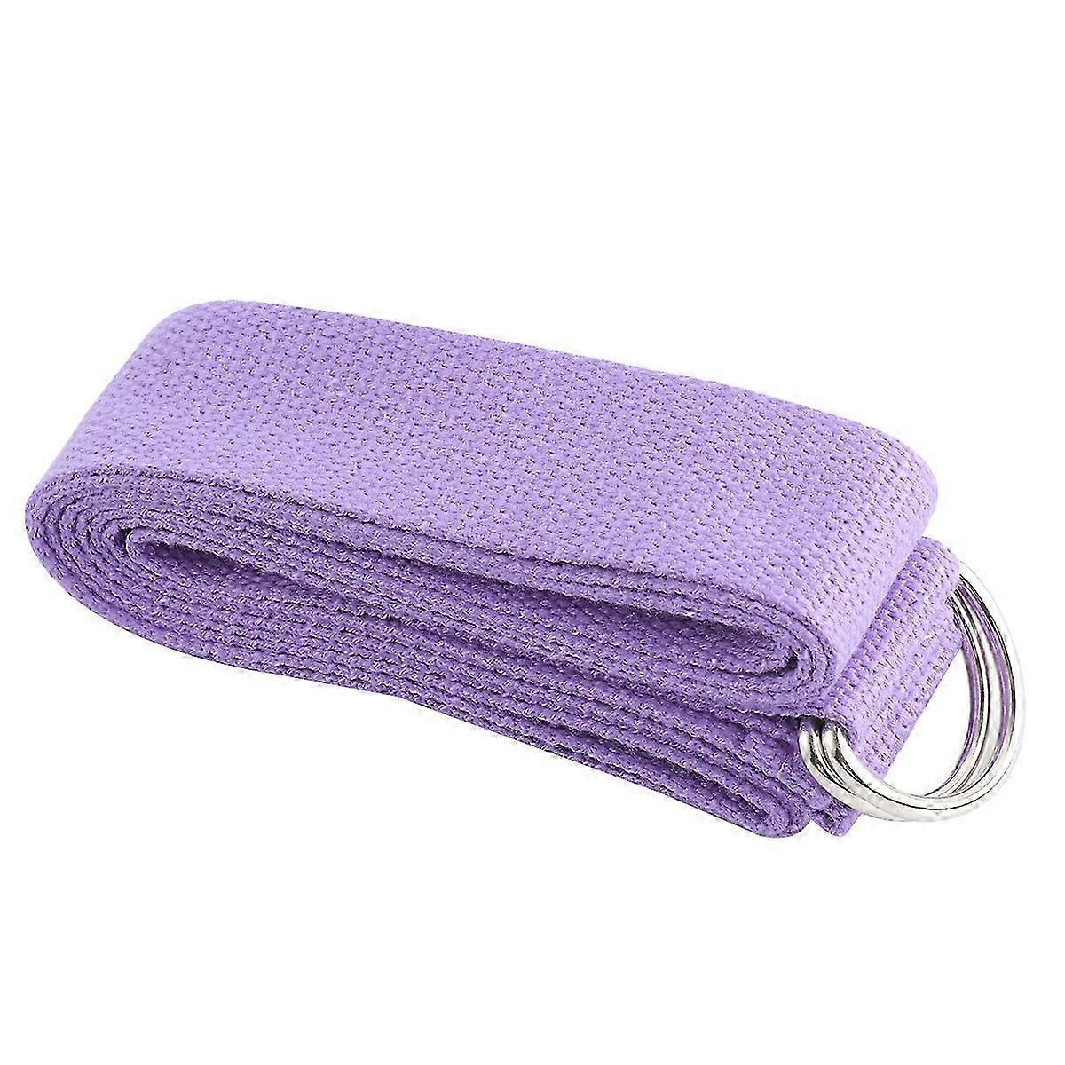 Long Yoga Strap Pilates Exercise Stretching Function Purple Belt
