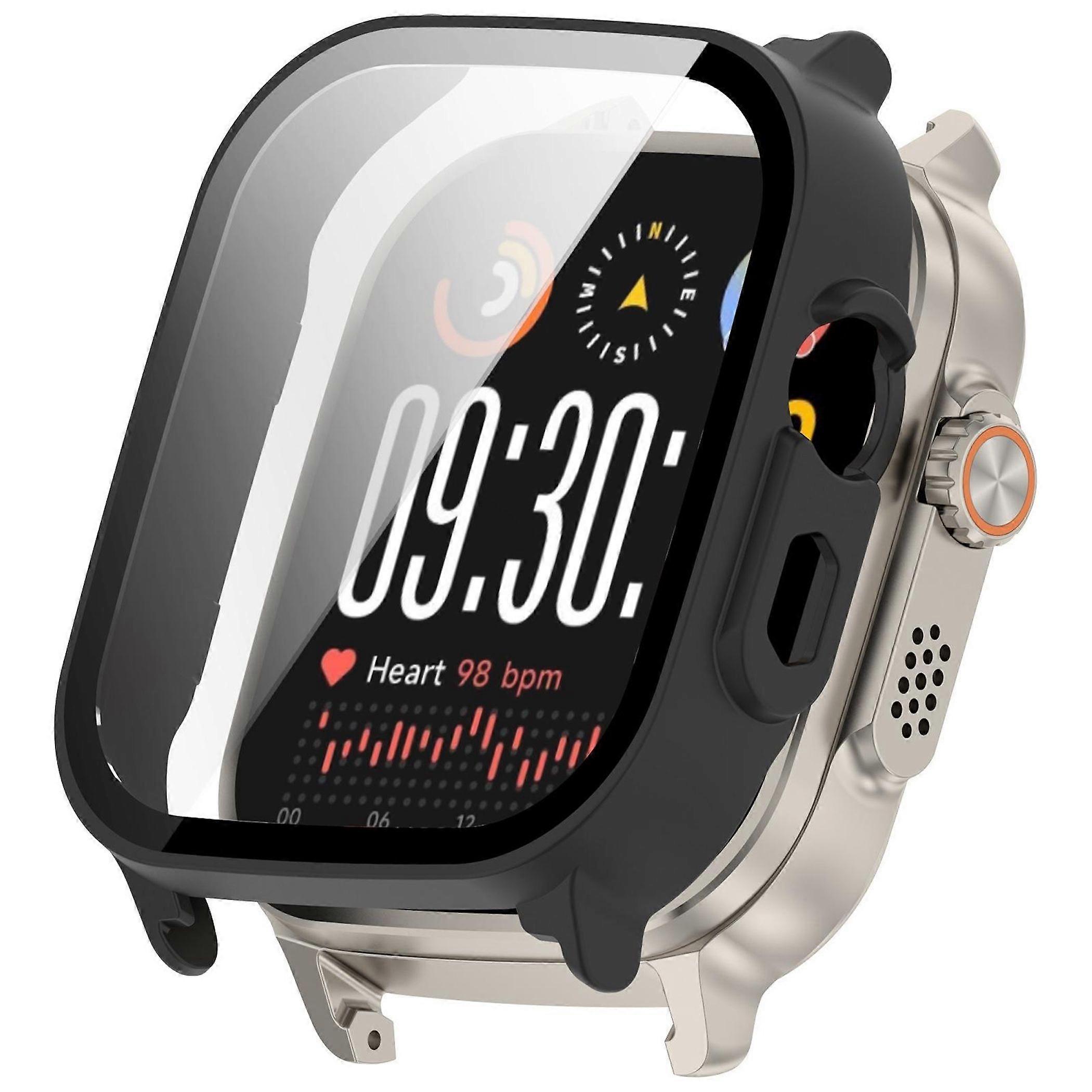 Smartwatch Case + Screen Protector for Oppo Realme Watch 5 Protective PC Case Black