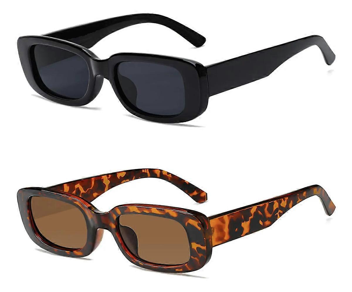 Square Rectangle Retro UV400 Unisex Sunglasses