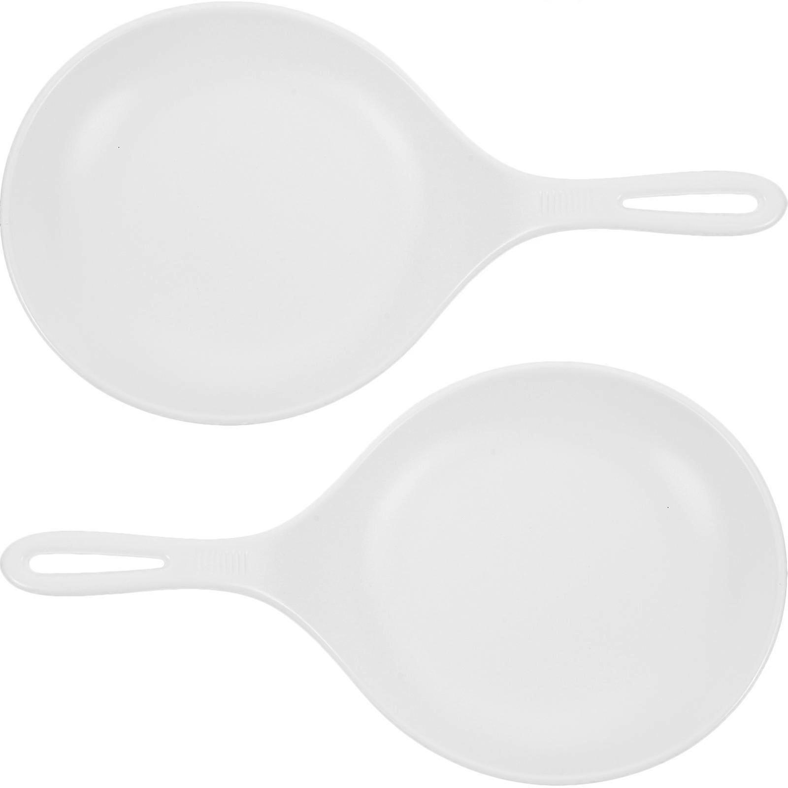 2pcs Serving Platter Unique Dinner Plate with Handles Snack Dish Practical Kitchen Tableware