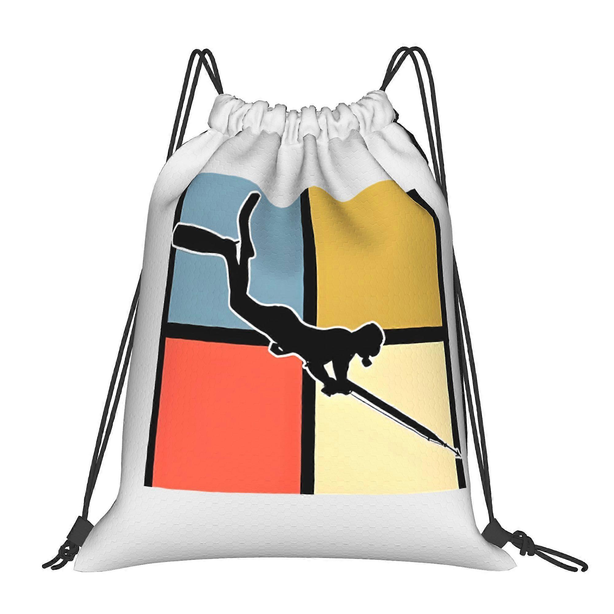 1pc Spear Fishing Drawstring Backpack-Cqazw