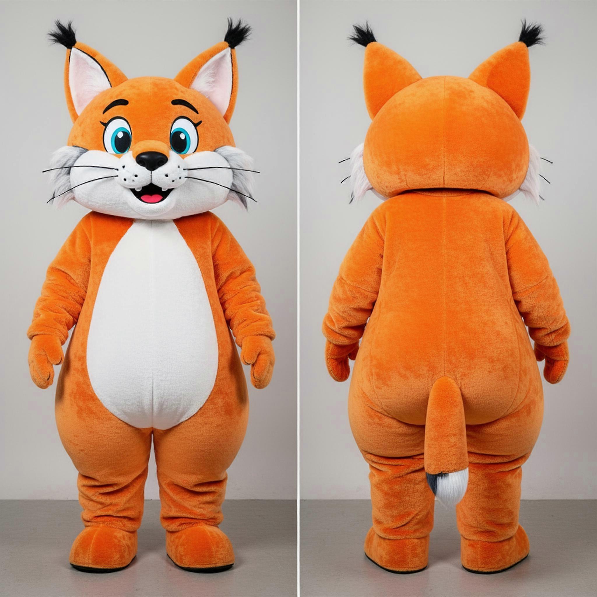 MASTICOT Ginger Spotted Lynx Mascot