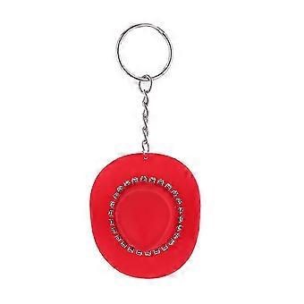 Cowboy hat pendant for keyrings - Compact western keychain with tribal accents