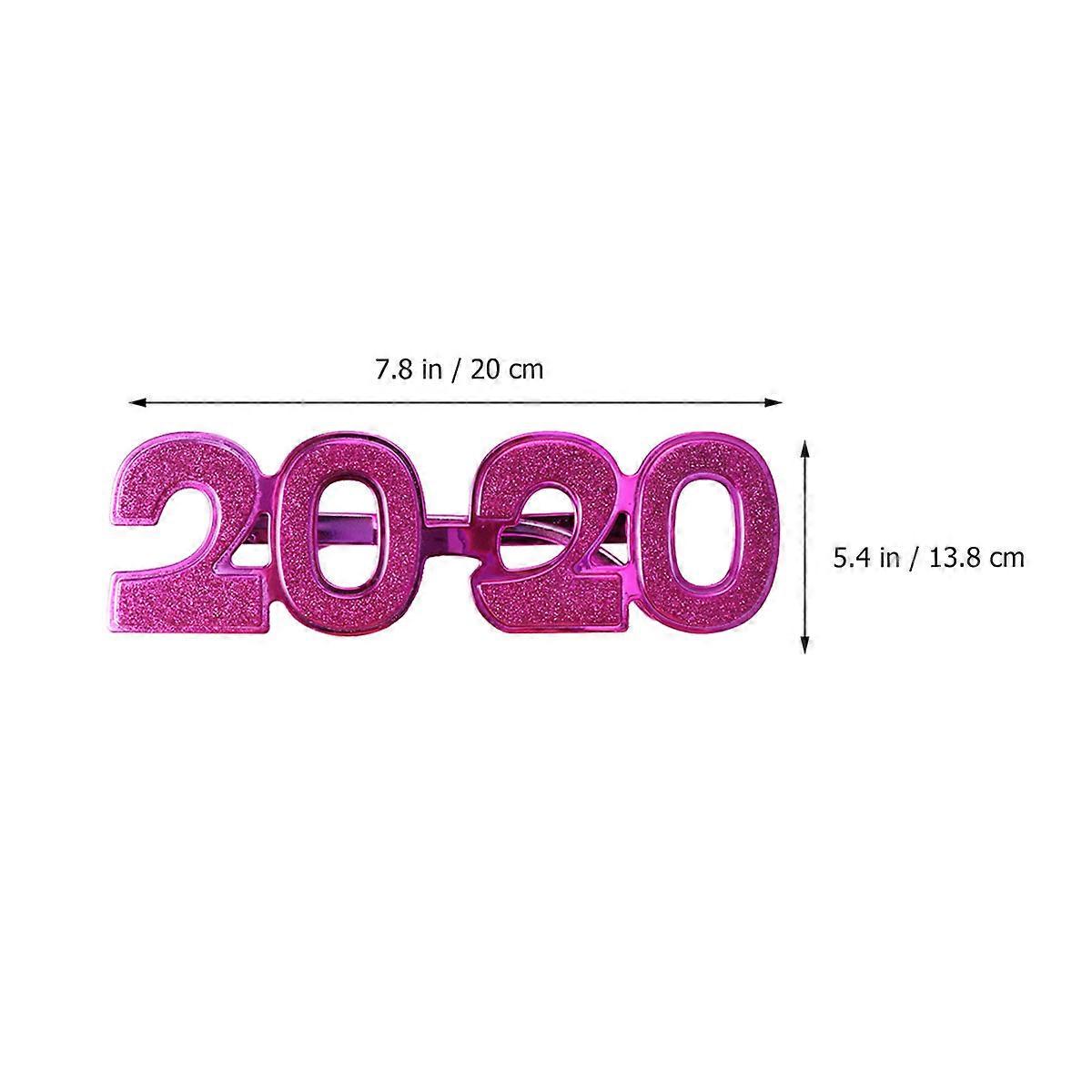 Party Glasses 2020 Frames for Decoration 4Pcs Assorted Spectacles
