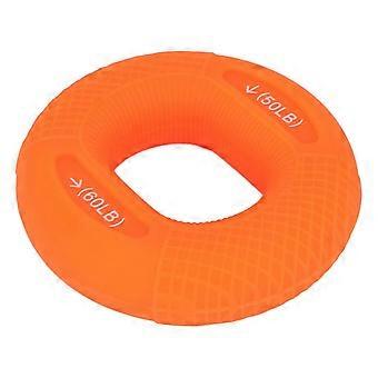 Hand Grip Strengthener 50-60lb Silicone Double Strength Orange Stress Relief