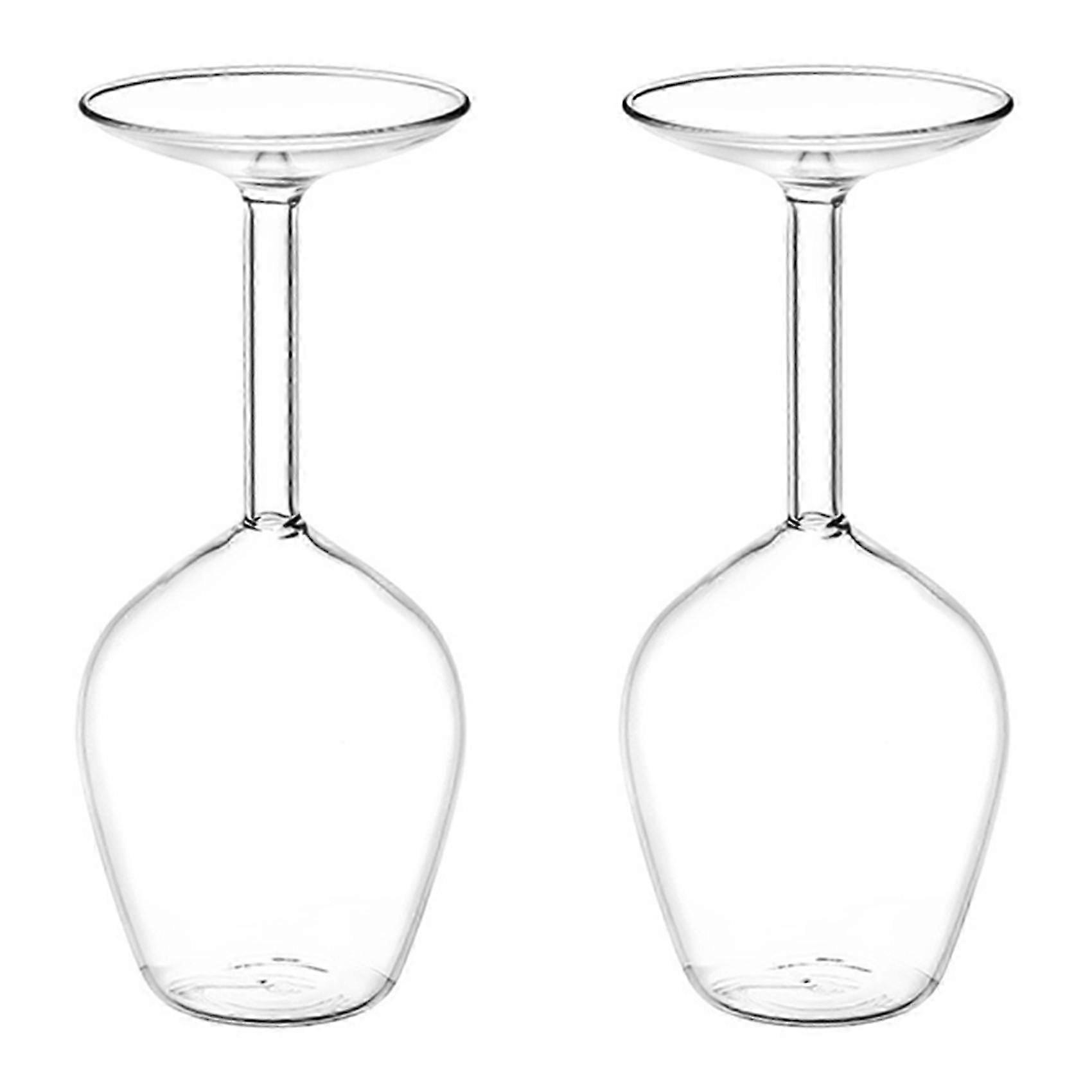 Funky Upside Down Stemmed Wine Glass