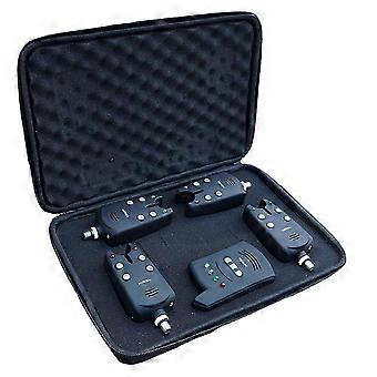 B1236 Wireless Carp Fishing Alarms Set - 1+4 Bite Alarms with Instant Alert System for Coarse Fishing  Ver