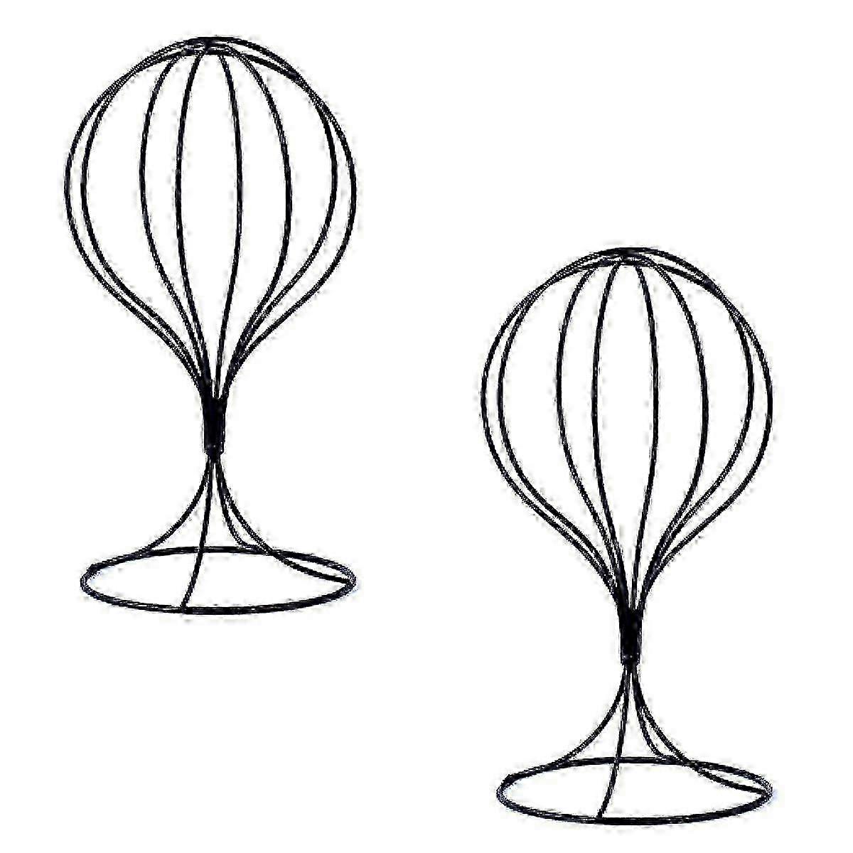 Dual Iron Hat & Wig Stand