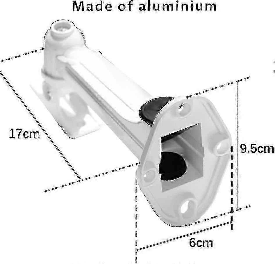 Rotatable wall mount compatible with projector - aluminum material - 3 kg capacity