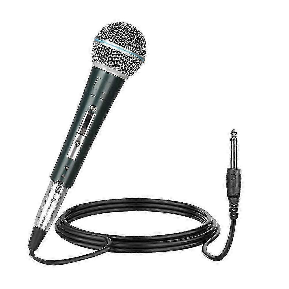 Professional Handheld Wired Microfone Mic Dynamic Microphone compatible with Karaoke Live Vocal Percompatible withmance Microfone simple