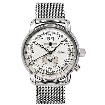 Zeppelin 100 years Men's Analog Quartz Watch with Stainless Steel Bracelet 7640M-1