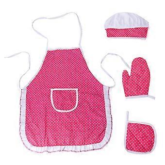 Conjunto de disfraces de chef para niños pequeños (4 piezas).