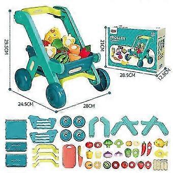 Toddler Fruit Veg Cutting Play Cart