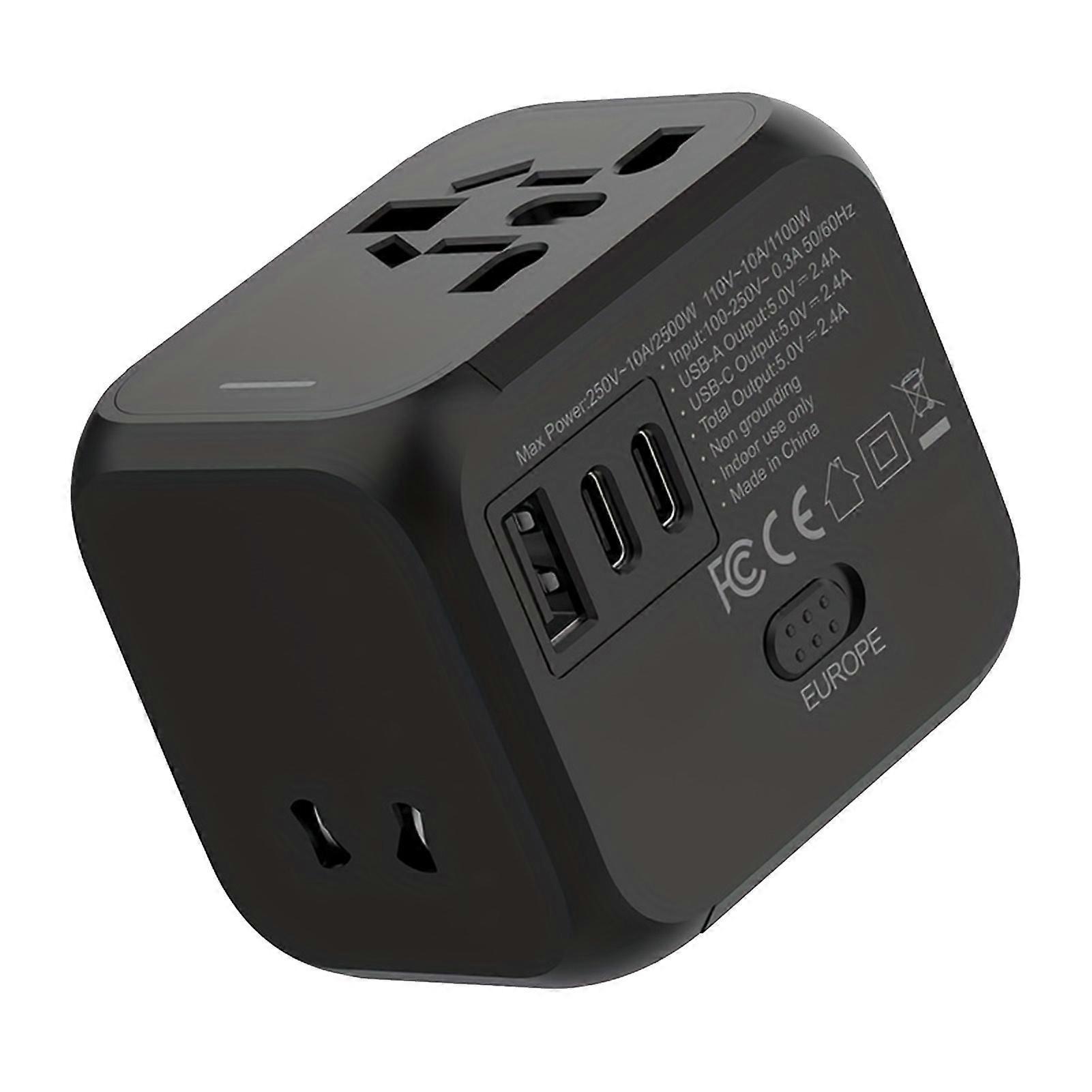 Compact Universal Plug Adapter UK EU US AU