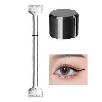 Waterproof Lower Lash Stamp for Women, QuickDry Eyeliner Stamp with Silicone Tip, Precise Smudgeproof Finish, Black