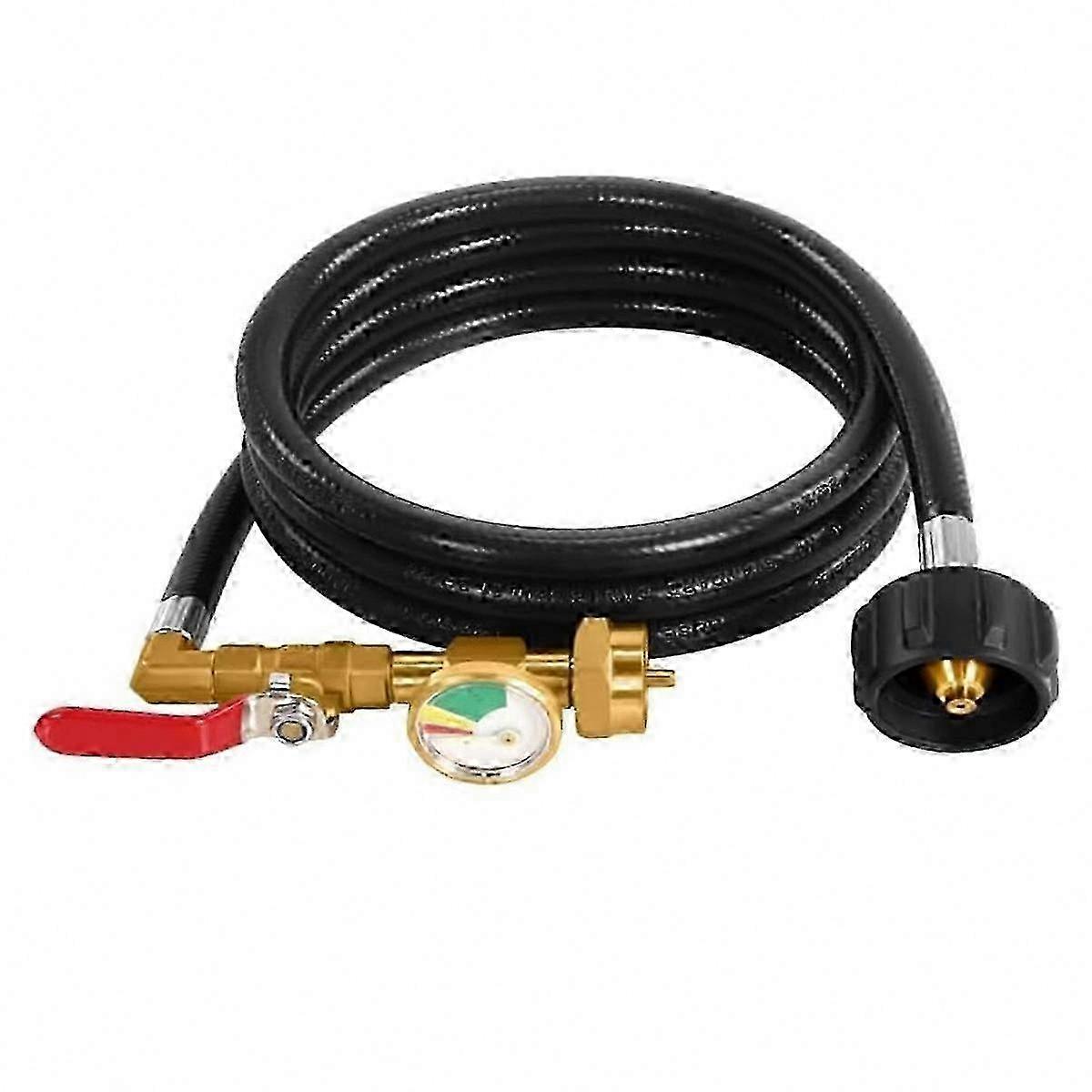 Propane Adapter with Pressure Gauge
