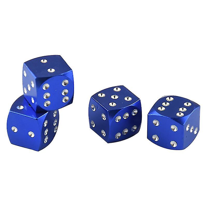 Auto Camion Ruota Pneumatico Valvola dell'aria Dadi Forma Stelo Copertura Dust Cap Valvola della bicicletta blu