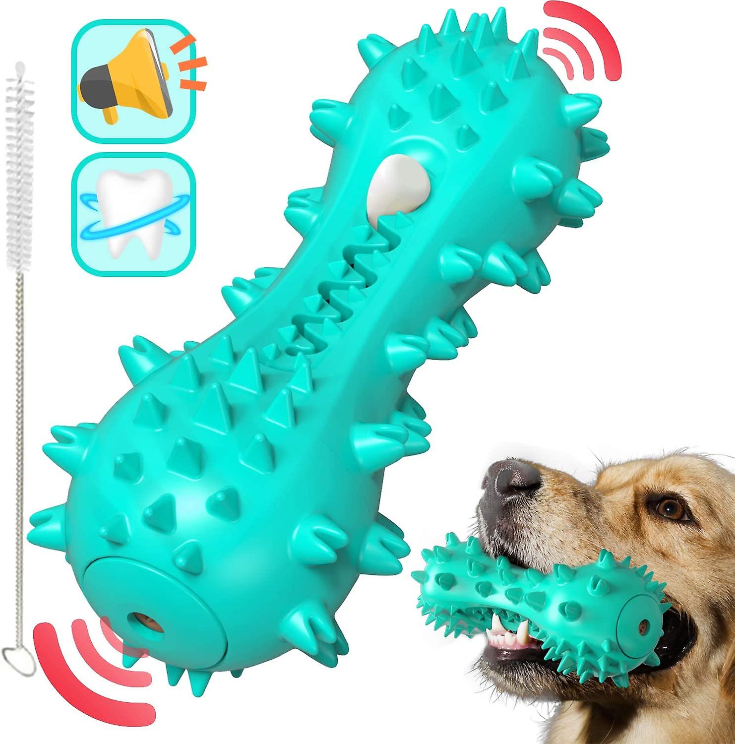 Dog Toy, Dog Chew Toy, Dog Toothbrush, Bite-Proof, Durable Natural