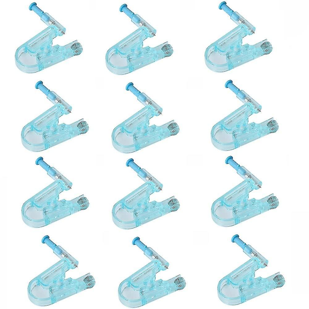 12pcs Painless Ear Piercing Gun Disposable Safety Asepsis Piercing Tool Kit With Ear Studs
