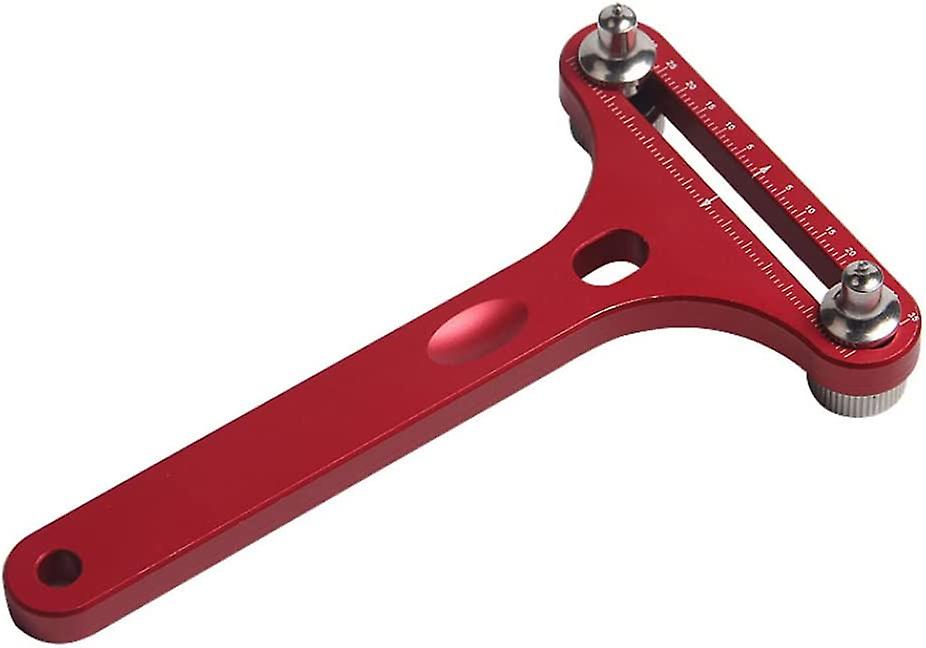 Apricassa, strumento di riparazione dell'orologio a forma di T regolabile, apri orologio a due mascelle, con scala, rosso, pipistrello dell'orologio