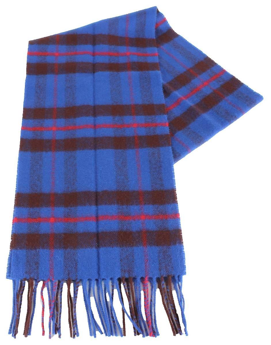 Locharron of Scotland Bowhill Elliot Modern Lambswool Scarf - Blue