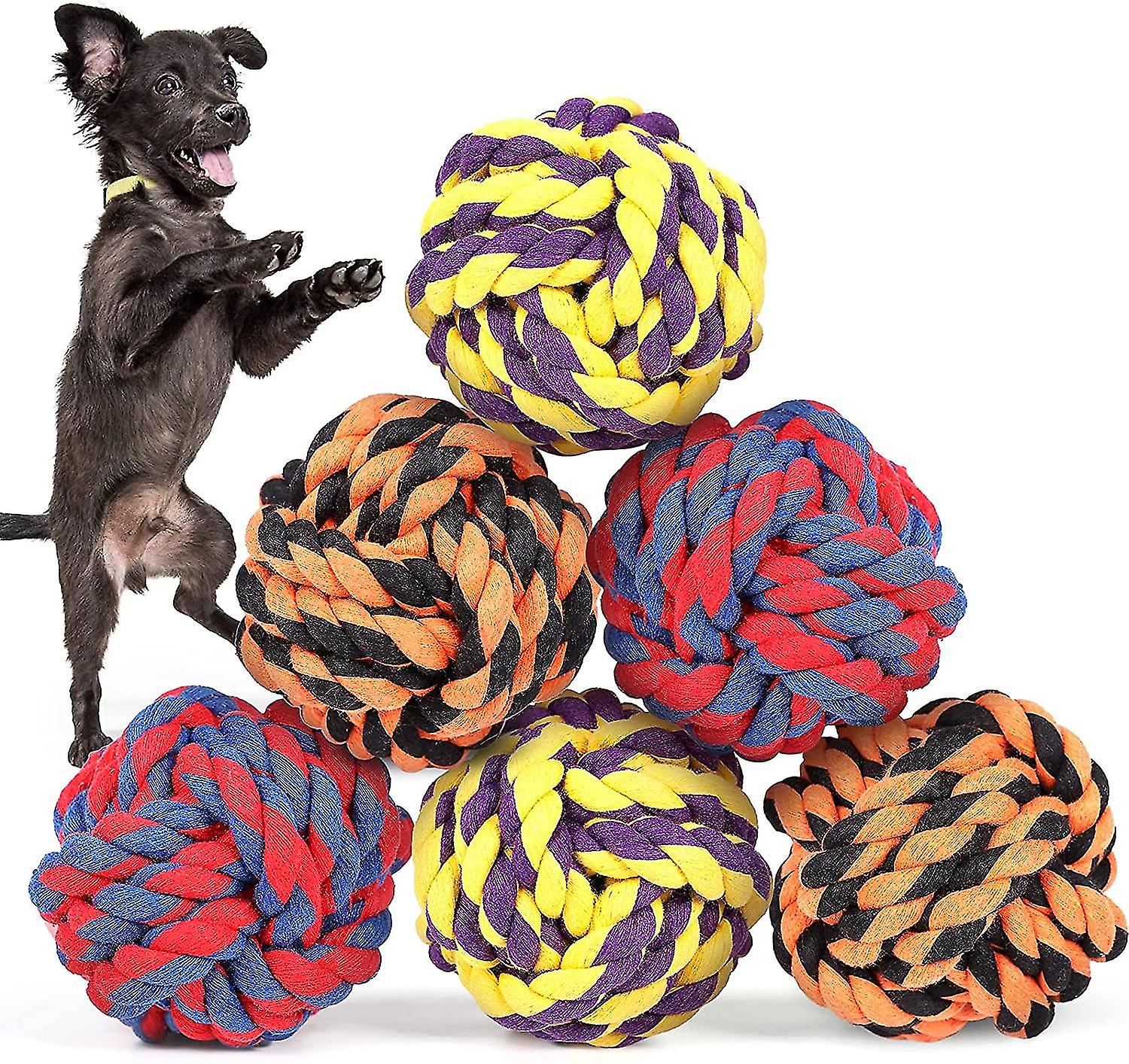 6 Pieces Heilwiy Dog Toy Rope Indestructible Large Dogs Dog Toys Chew Toys Sturdy Gift @bugu