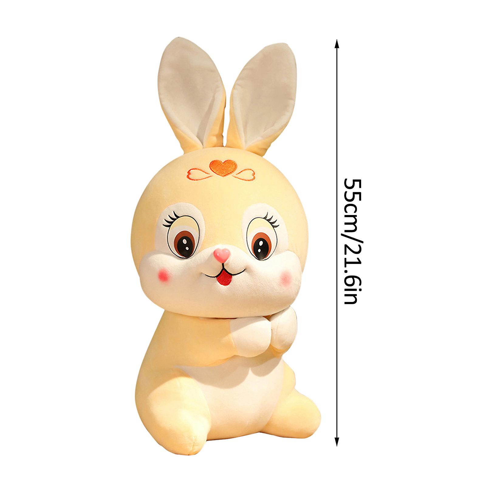 55cm 2023 Chinesischer Zodiac Red Fortune Rabbit Soft Gefülltes PlüschspielzeugNeujahrsgeschenk