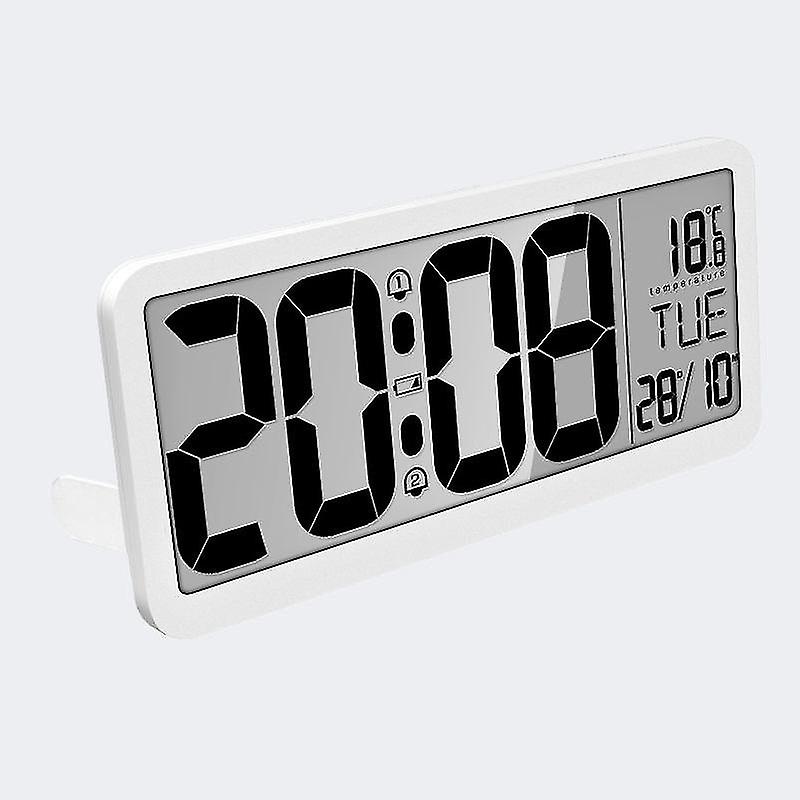 Large Digital Wall Clock With Backlight, Battery Operated Alarm Clock
