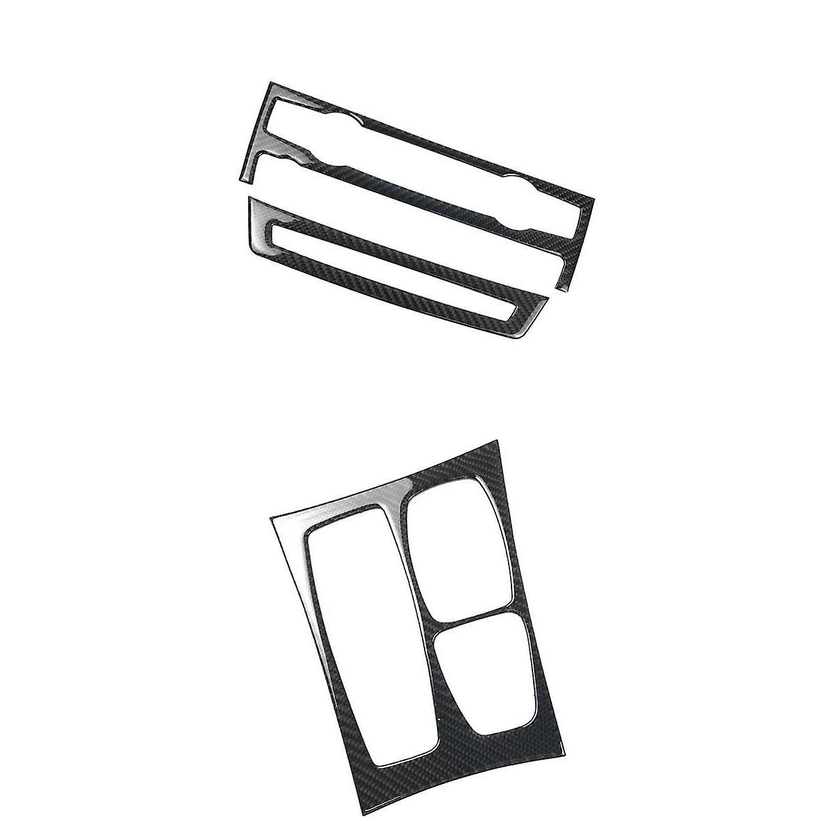 Carbon Fiber Inner Control Gear Shift Box Panel Covers For BMW e70 e71 X5 X6