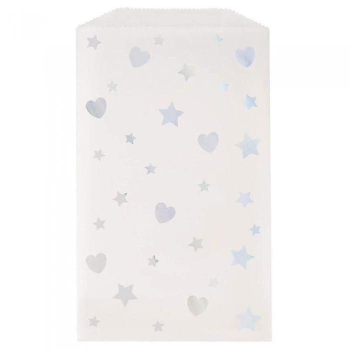 Unique Party Stars & Hearts Treat Bag (Pack of 8)