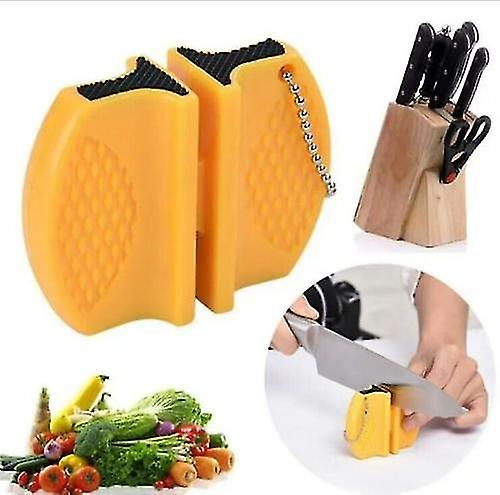 Mini Portable 2 Stages Knife Sharpener Stainless Tool Kitchen Accesories Ceramic
