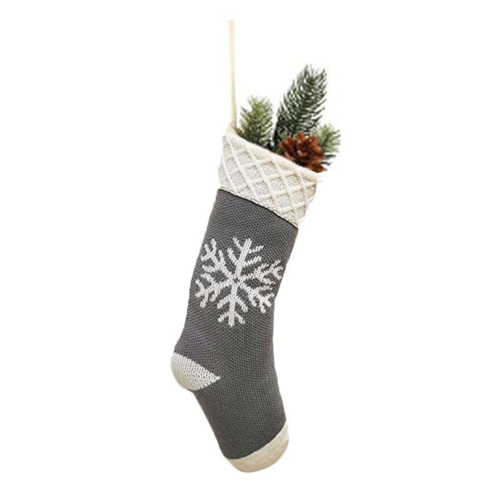 Xmas Knitted Christmas Stockings Well Made Durable Stocking For Christmas Tree Supplies