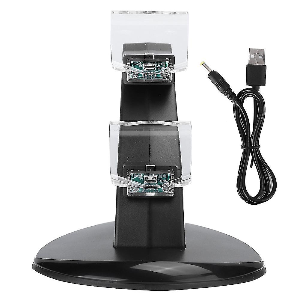 2 in 1 Dual PS4 Controller Charging Stand with Gamepad Storage and USB Connectivity