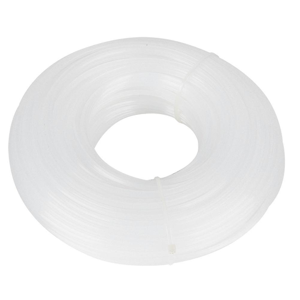 Touch Grass Trimmer Line 3mm x 60m White Square‑Shaped Trimmer Line Lawn Mower Accessory Mowing Line Rope Replacement