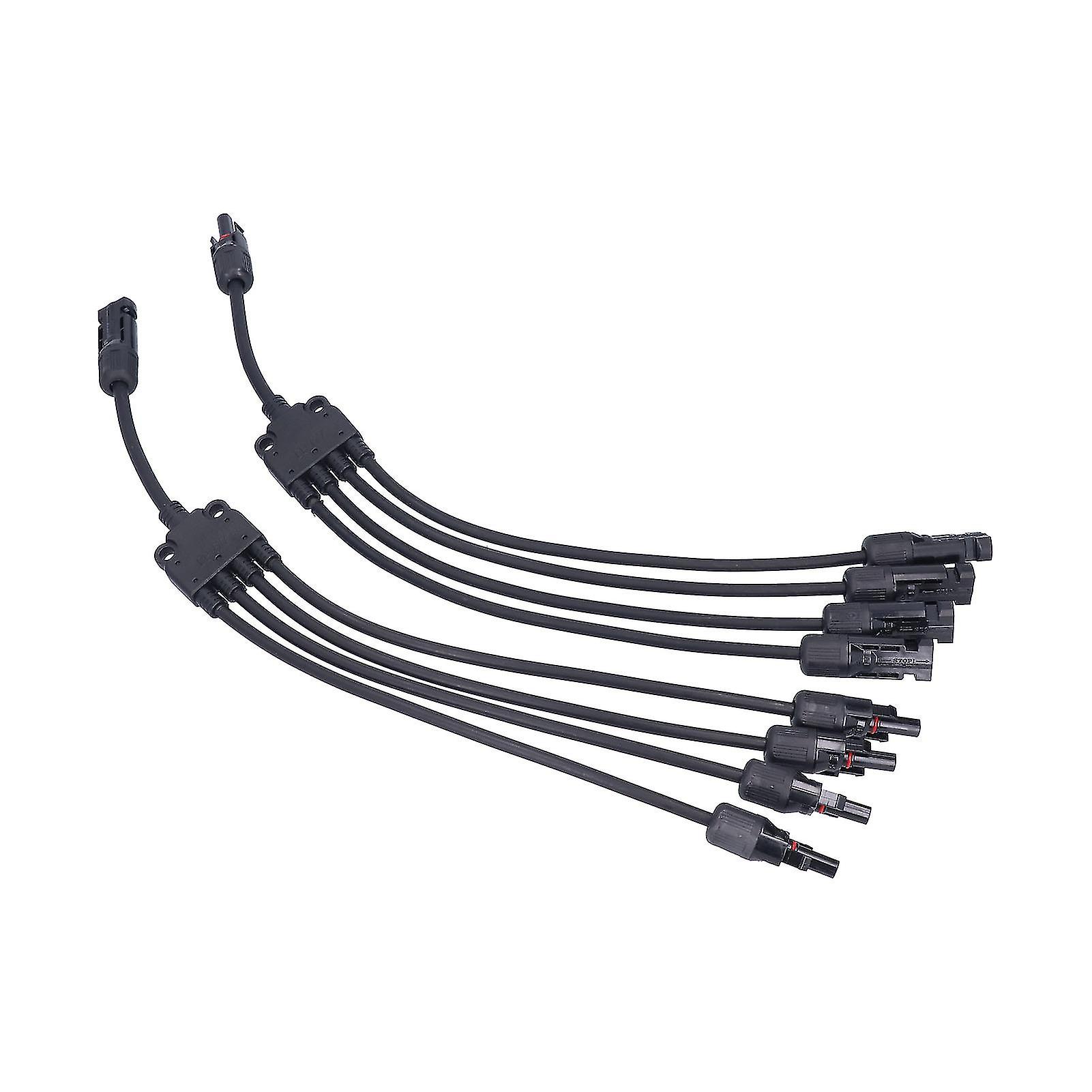 Solar Panel Connector 4 Branch Y Type Parallel Connector Solar Panel Extension Cable PV Wire Adapter