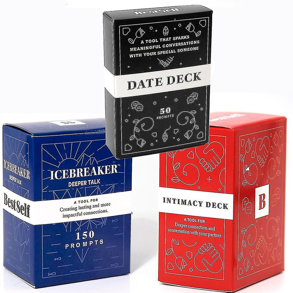 Icebreaker Deeper Talk Game Date Deck Intimacy Conversation Starter Deck Leistungsstarkes Werkzeug zum Aufbau und zur Stärkung von Beziehungen