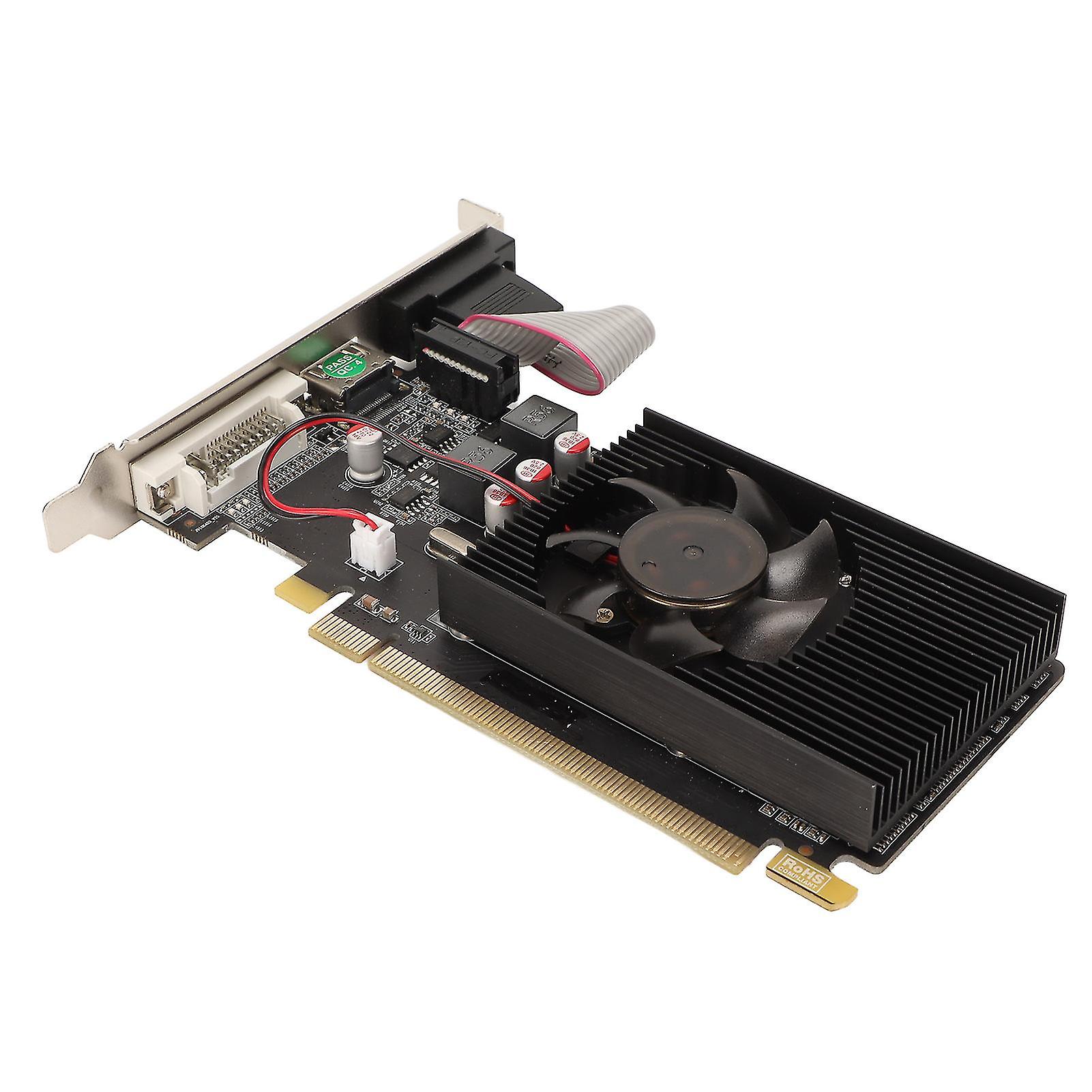 HD6450 Graphics Card 2GB 64bit HD6450 3600MHz 2048MB Multi Interface DDR3 Graphics Card for Home Office Desktop