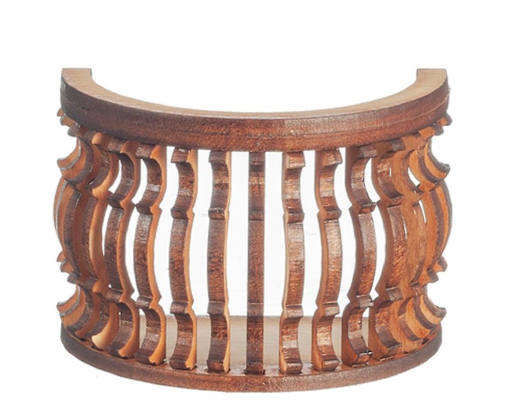 Dolls House Balcony Round B Curve Laser Cut Wooden Gallery 1:12 Scale