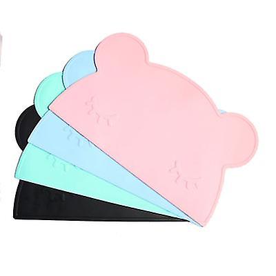 46.5*27.5*0.2Cm Gray Bear-shaped Silicone Heat-insulating Table Mat, Non-slip, Wear-resistant And Easy-to-clean Az17893