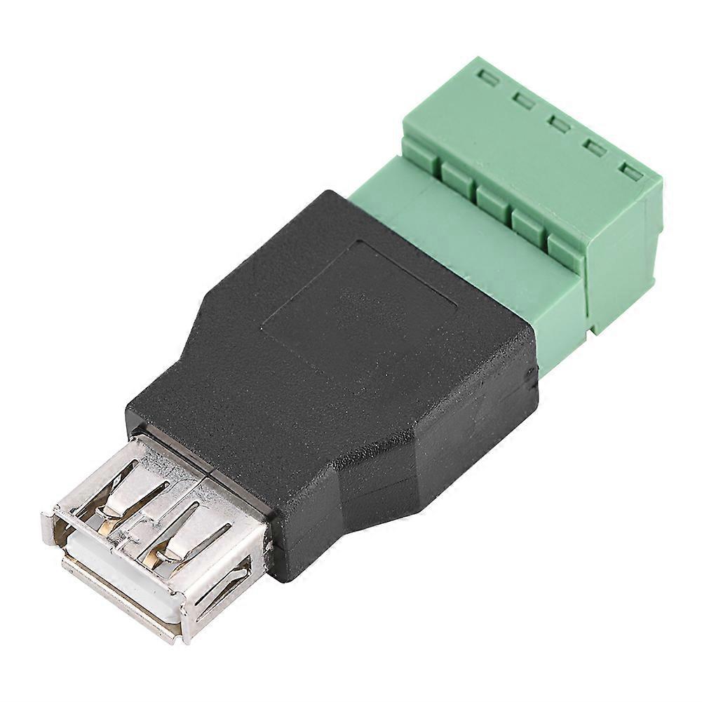 1 x USB 2.0 Type A Female to 5 Pin Screw Socket Adapter Connector