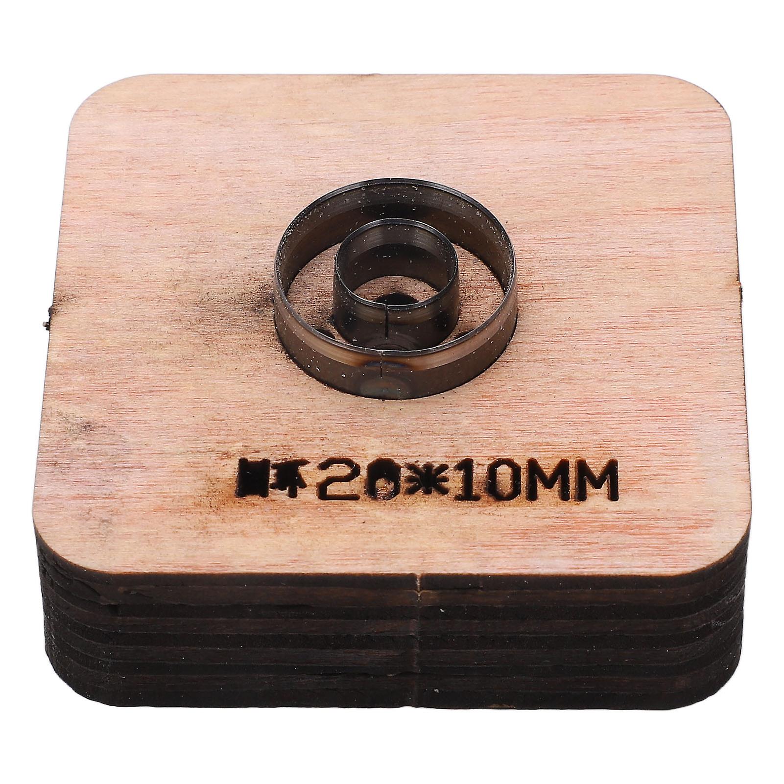 Ouitble Leather Punch Cutter Leather Cutting Die 20x10mm Circular Ring Shape Punch Cutter Craft Mould Tool